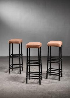 Set of 3 high metal stools - 4573108