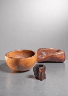 Set of 3 wood objects France 1950s - 3072437