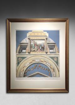 Set of 4 18th Century Coloured Engravings of Raphael s Loggia - 4312546