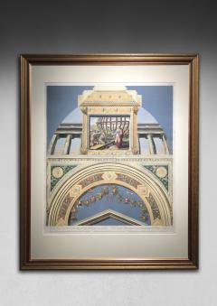 Set of 4 18th Century Coloured Engravings of Raphael s Loggia - 4312547