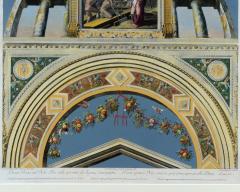 Set of 4 18th Century Coloured Engravings of Raphael s Loggia - 4312552
