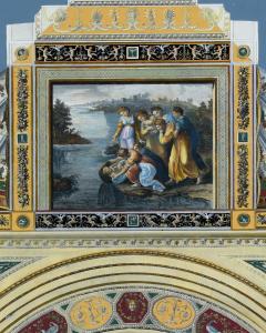 Set of 4 18th Century Coloured Engravings of Raphael s Loggia - 4312553