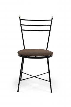 Set of 4 American Mid Century Atomic Age Style Cast Iron Chairs - 4660290