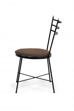 Set of 4 American Mid Century Atomic Age Style Cast Iron Chairs - 4660292