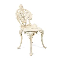 Set of 4 American Victorian Painted Iron Side Chairs - 4661408