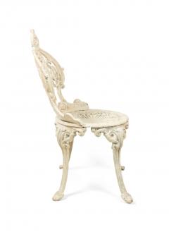 Set of 4 American Victorian Painted Iron Side Chairs - 4661409