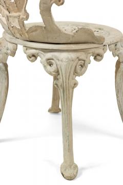 Set of 4 American Victorian Painted Iron Side Chairs - 4661411