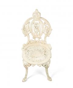 Set of 4 American Victorian Painted Iron Side Chairs - 4661412