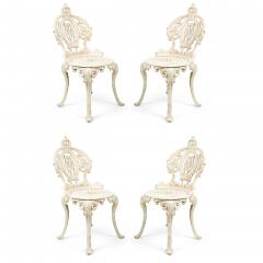 Set of 4 American Victorian Painted Iron Side Chairs - 4718097