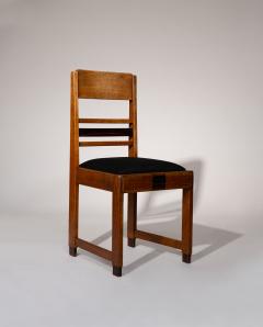Set of 4 Amsterdam School Dining Chairs Netherlands 1920s - 4583883