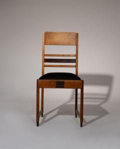 Set of 4 Amsterdam School Dining Chairs Netherlands 1920s - 4583884