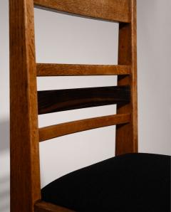 Set of 4 Amsterdam School Dining Chairs Netherlands 1920s - 4583887