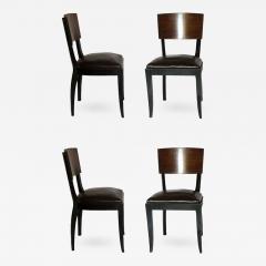 Set of 4 Art Deco Dining Side Chairs - 412389