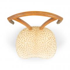 Set of 4 Art Modern Carved Fruitwood Side Chairs - 1378460