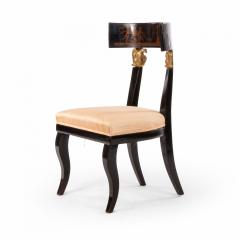Set of 4 Continental Austrian Ebonized Side Chairs - 1419617