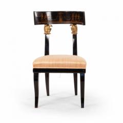 Set of 4 Continental Austrian Ebonized Side Chairs - 1419618