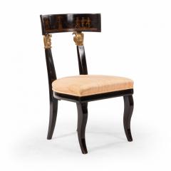 Set of 4 Continental Austrian Ebonized Side Chairs - 1419619