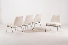 Set of 4 Danish Easy Chairs Boucl fabrics 1970 - 3298365