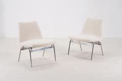 Set of 4 Danish Easy Chairs Boucl fabrics 1970 - 3298367