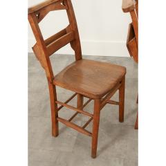 Set of 4 English 19th Century Church Chairs - 2698415