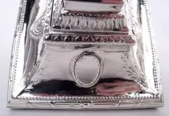 Set of 4 English Georgian Neoclassical Pillar Candlesticks 1779 - 4537324