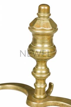Set of 4 English Georgian Style Brass Fire Tools - 4668964