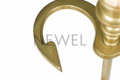 Set of 4 English Georgian Style Brass Fire Tools - 4668965