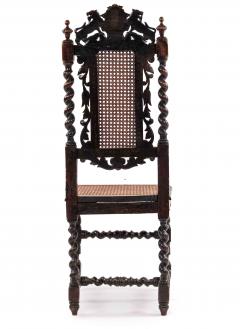 Set of 4 English Jacobean Lion Side Chairs - 1418924