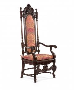 Set of 4 English James II Walnut Arm Chair - 1402348