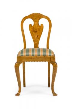 Set of 4 English Queen Anne Style Side Chairs - 4652208