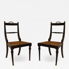 Set of 4 English Regency Rosewood Side Chairs - 1421742