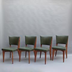 Set of 4 Fine French 1950s Oak Dining Chairs - 4094395