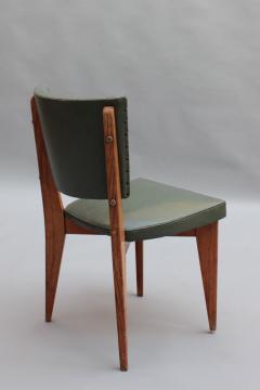 Set of 4 Fine French 1950s Oak Dining Chairs - 4094397