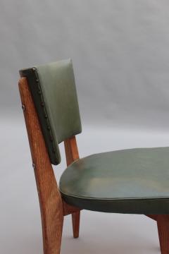Set of 4 Fine French 1950s Oak Dining Chairs - 4094399