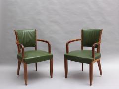 Set of 4 Fine French Art Deco Rosewood Chairs 4 Matching Armchairs Available  - 621341