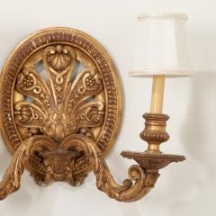 Set of 4 French 19th Century Carved Gilt Sconces - 2805803