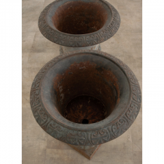 Set of 4 French 19th Century Iron Garden Urns - 2968007