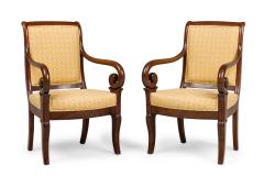 Set of 4 French Directoire Curled Armchairs - 4650198