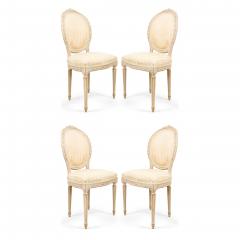 Set of 4 French Louis XVI Bleached Side Chairs - 4729094