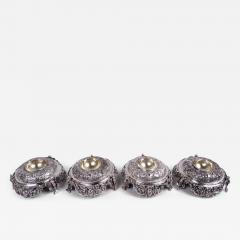 Set of 4 German Hanau Renaissance Silver Open Salts - 3988577