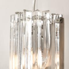 Set of 4 Handblown Murano Glass Sconces in Nickel w 24 karat Gold Flecks - 4489575