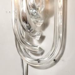 Set of 4 Handblown Murano Glass Sconces in Nickel w 24 karat Gold Flecks - 4489576