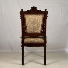 Set of 4 Intricately Carved Eastlake Movement Victorian Dining or Game Chairs - 4115597