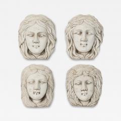 Set of 4 Italian Neo Classic 19th Century Marble Relief Busts - 4260621