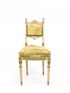 Set of 4 Italian Neoclassic Silk Upholstery Chairs - 1419605