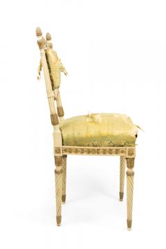 Set of 4 Italian Neoclassic Silk Upholstery Chairs - 4635429