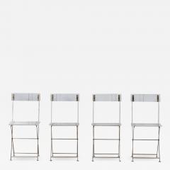 Set of 4 Lucite Folding Chairs Yonel Lebovici - 2682109