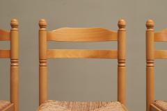 Set of 4 Mid Century Dining Chairs in Beech 1970s - 4394710