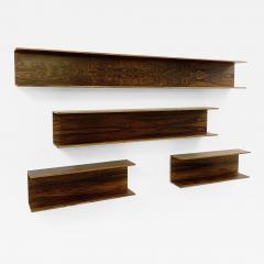 Set of 4 Mid Century Wooden Shelves - 2502518