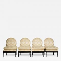 Set of 4 Modern Balloon Back Slipper Chairs - 3444551